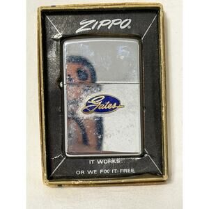 Vintage Zippo Lighter “Gates” Unfired With Box